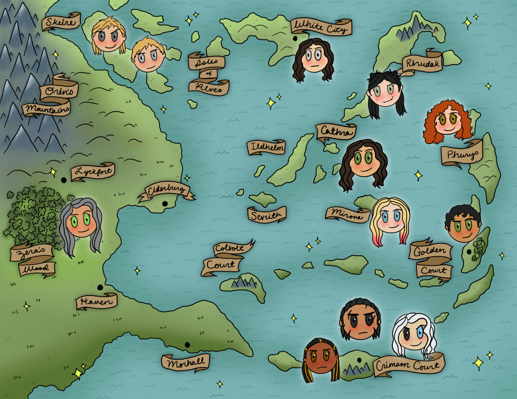 Fae Isles map by Charlie Arpie
